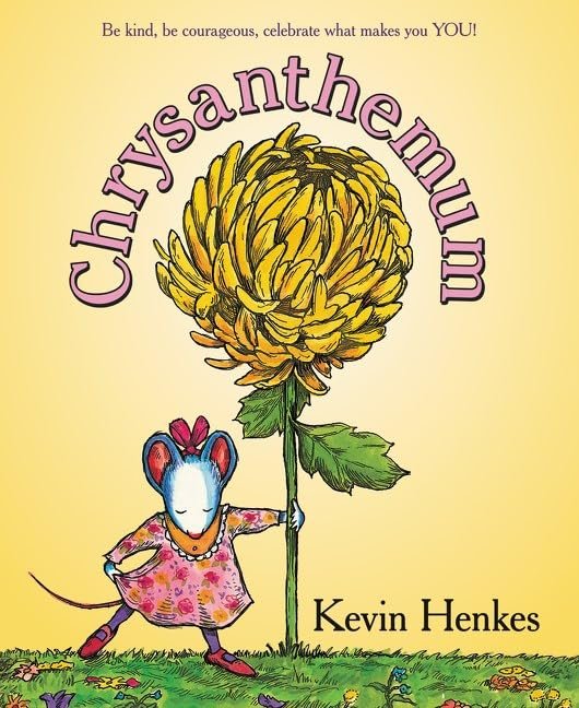 Kevin Henkes Set of 4 Picture Books (Chrysanthemum ~ Wembley Worried ~ Chester's Way ~ Sheila Rae, The Brave)