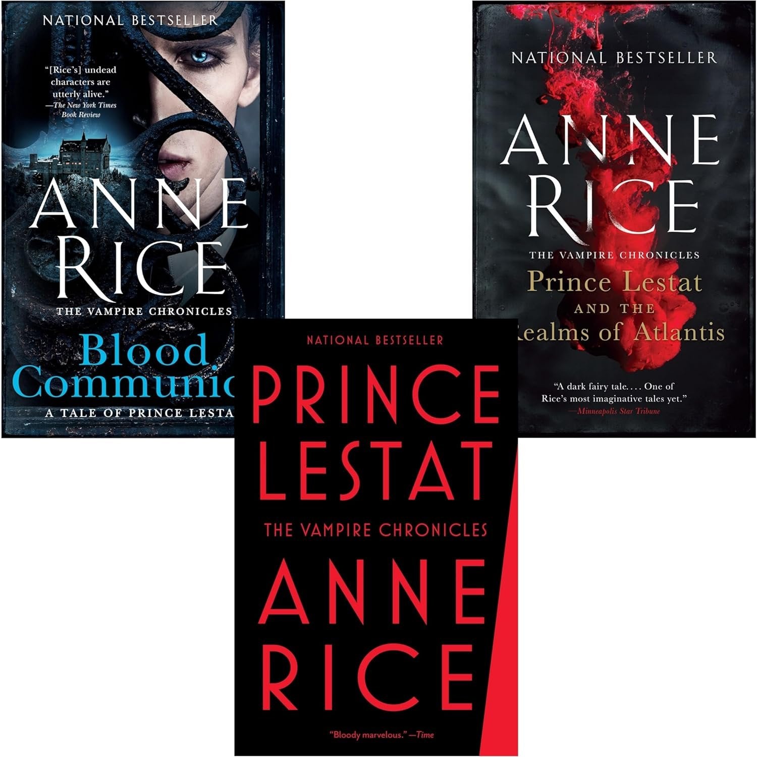 Vampire Chronicles 3 Books Collection By Anne Rice - Prince Lestat, Prince Lestat and the Realms of Atlantis, Blood Communion (Paperback Edition)