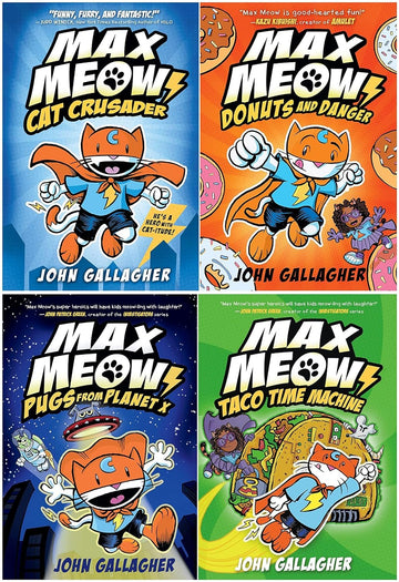 Max Meow Series 4 Books Set (Hardcover) By John Gallagher