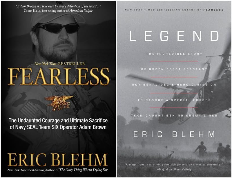 Eric Blehm Bestselling 2 Books - Fearless & Legend