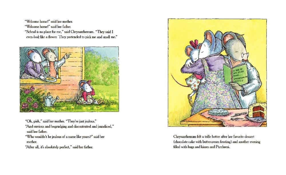 Kevin Henkes Set of 4 Picture Books (Chrysanthemum ~ Wembley Worried ~ Chester's Way ~ Sheila Rae, The Brave)