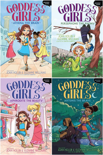 Goddess Girls Series 4 Books Set (Graphic Novel)
