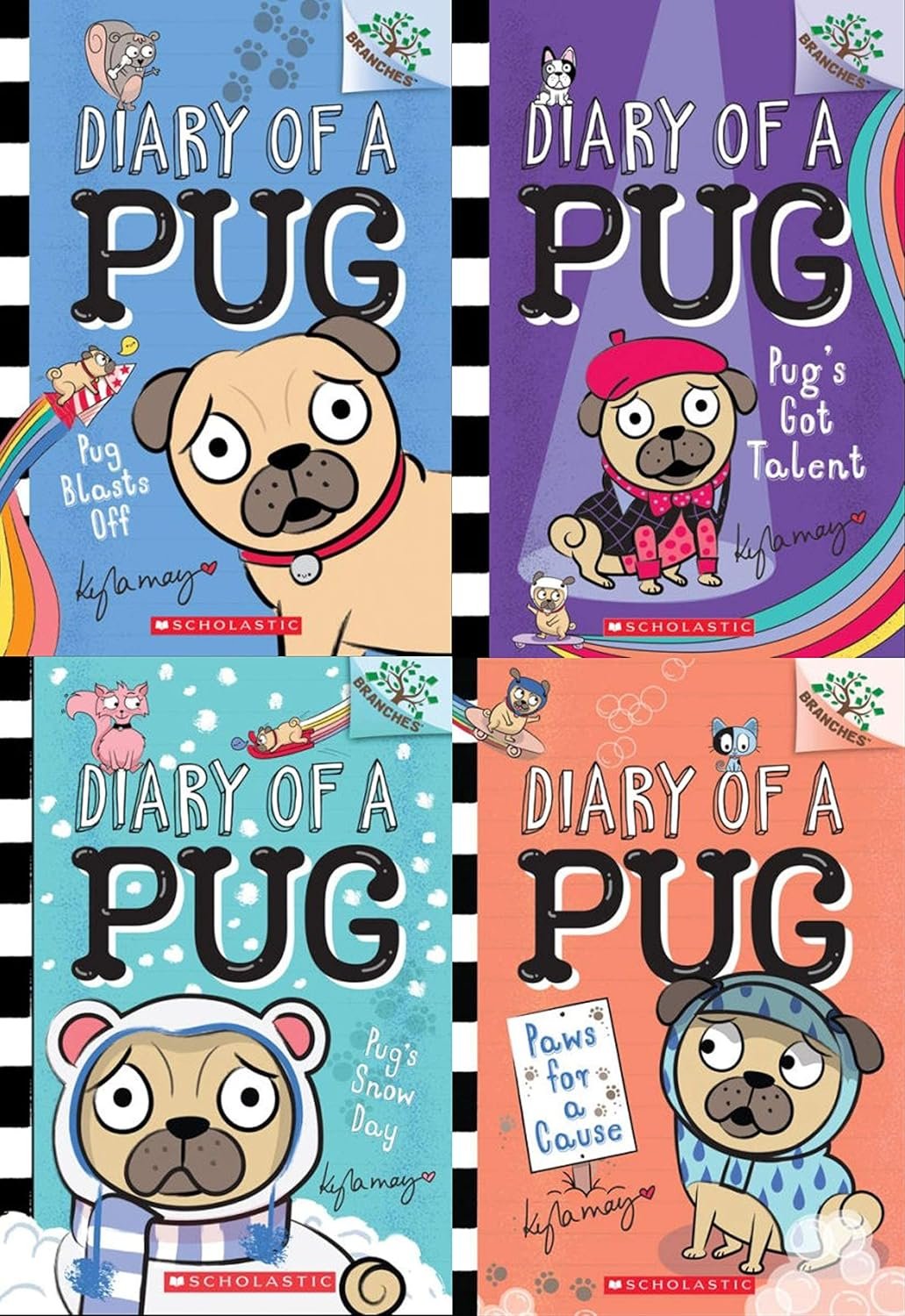 Diary of a Pug Collection Set ( 4 Books )