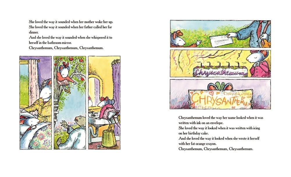 Kevin Henkes Set of 4 Picture Books (Chrysanthemum ~ Wembley Worried ~ Chester's Way ~ Sheila Rae, The Brave)