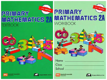 Singapore Math: Primary Mathematics 2A SET--Textbook and Workbook (US Edition)