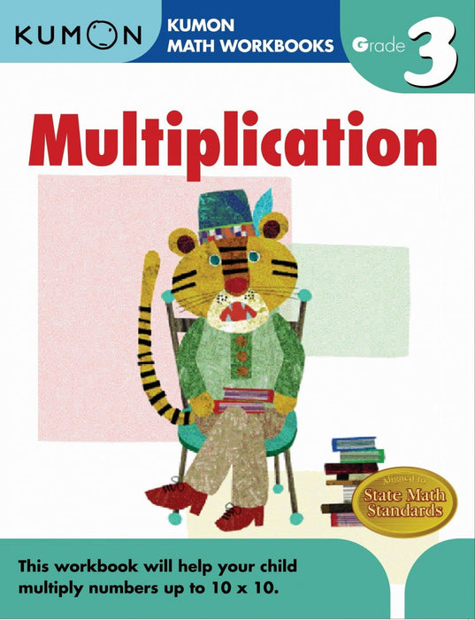Kumon Math Workbooks Grade 3 Set (5 Books) - Addition & Subtraction, Multiplication, Division, Geometry & Measurement and Word Problem