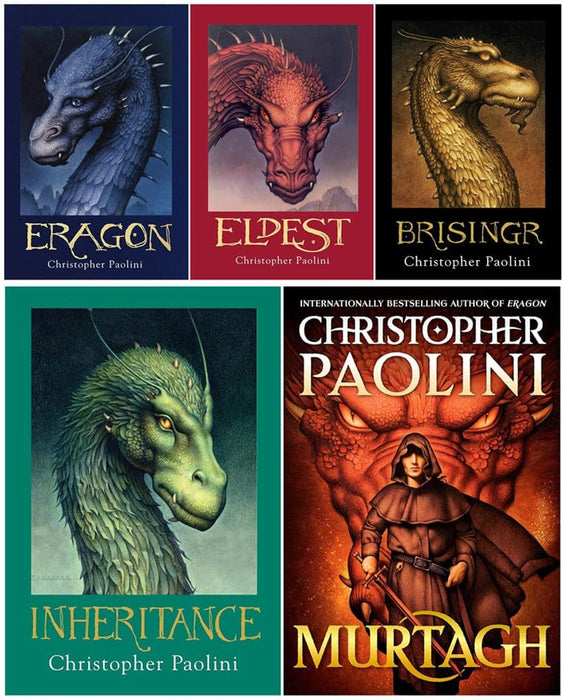 The Inheritance Cycle Series 5 Books Set - Eragon, Eldest, Brisingr, Inheritance, Murtagh (Hardcover Edition)