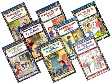 Horrible Harry 8 Book Set Horrible Harry in Room 2b, HH and the Dungeon, Hh and the Drop of Doom, HH and the Ant Invasion, HH and the Kickball Wedding, HH and the Green Slime, HH Secret, HH and the Purple People
