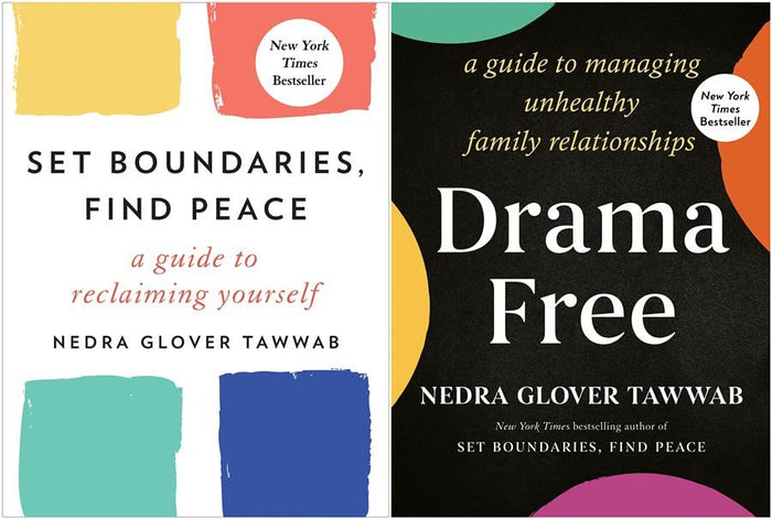 Nedra Glover Tawwab Bestselling 2 Books Set: Set Boundaries, Find Peace & Drama Free: A Guide to Managing Unhealthy Family Relationships (Hardcover)