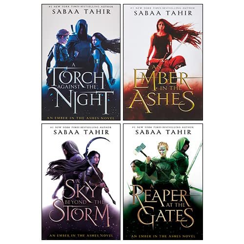 Sabaa Tahir Ember Quartet Series 4 Books Collection Set (An Ember in the Ashes, A Torch Against the Night, A Reaper at the Gates, A Sky Beyond the Storm)