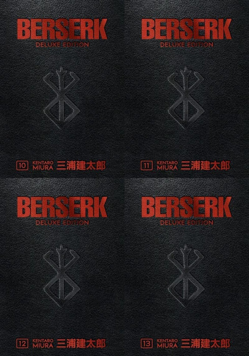 Berserk Deluxe Edition 4 Books Collection SET (Berserk Deluxe Volume 10 - Volume 13)