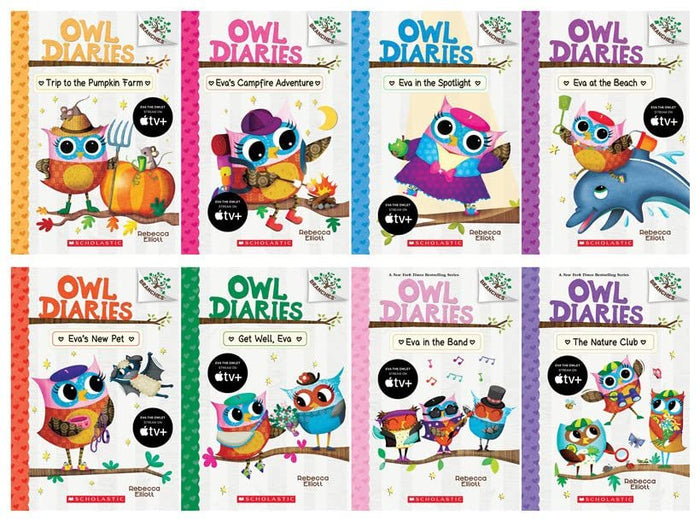 Owl Diaries Series Set II (Book #11-#18)