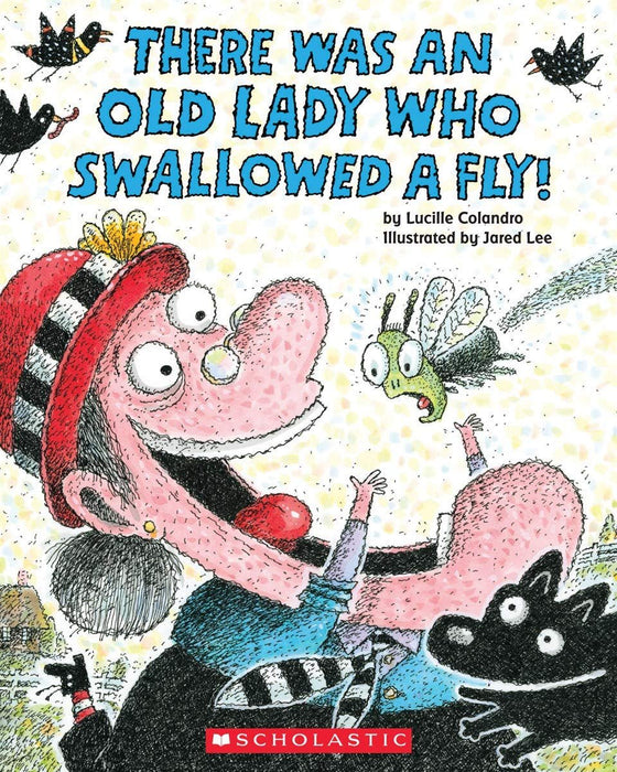 NEW COLLECTION! 'There Was an Old Lady Who Swallowed' Books Set (7 Board Books) - Swallowed a Birthday Cake, Bat, Bell, Some Snow, Fly, Chick, Cow