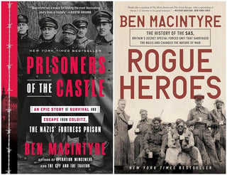 Ben Macintyre World War II 2 Books Set (Prisoners of the Castle, Rogue Heroes)