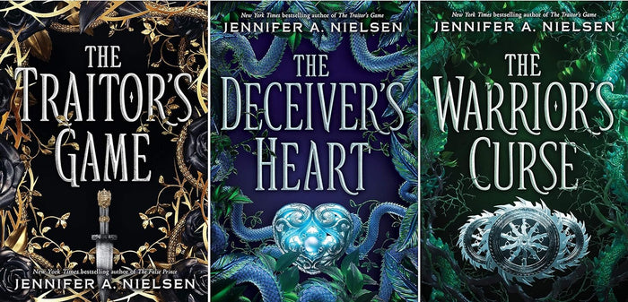 Jennifer A. Nielsen Set of 10 Books (The False Prince, Runaway King, Shadow Throne, The Captive Kingdom, Mark of the Thief, Rise of the Wolf, Wrath of the Storm, Traitor's Game, ...)