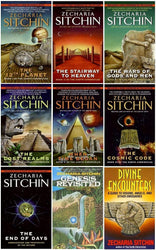 A Complete Zecharia Sitchin Earth Chronicles Nine-Book Series Set, Includes: Twelfth Planet, Stairway to Heaven, War of Gods and Men, Lost Realms, When Time Began, Cosmic Code, End of Days, Genesis Revisited, and Divine Encounters