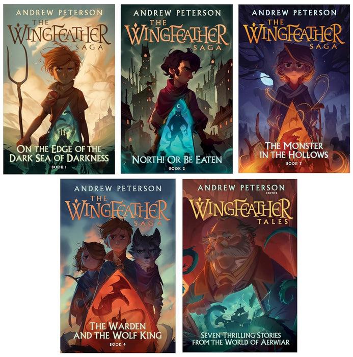 The Wingfeather Saga (5 Hardcover Book Set) by Andrew Peterson: Volumes 1-4 & Wingfeather Tales Book Collection