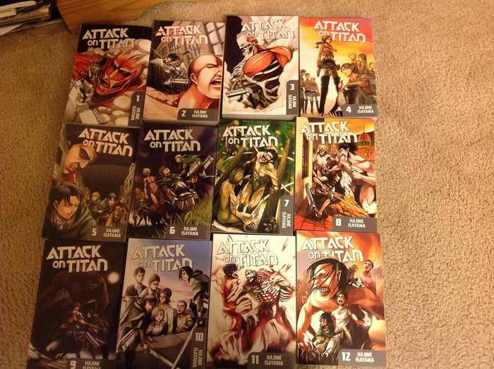 ATTACK ON TITAN BOOK SET #'s 1-12