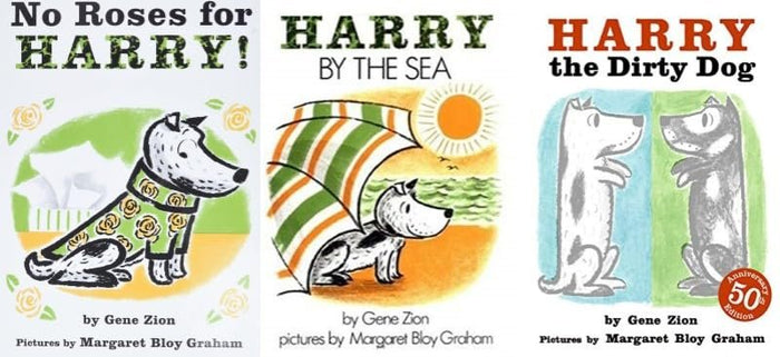 Harry the Dog Series 3 Books Set - No Roses for Harry!, Harry by the Sea, Harry the Dirty Dog