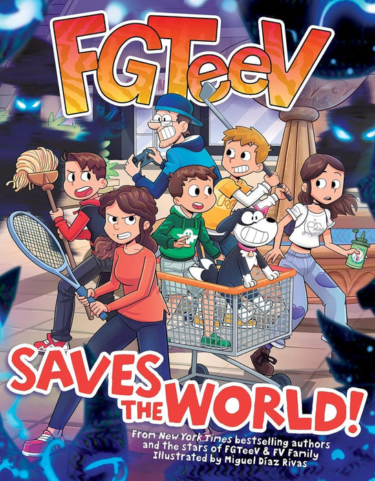 FGTeeV Series 4 Books Set (Hardcover Edition) - Into the Game!, Saves the World!, The Switcheroo Rescue!, Out of Time!