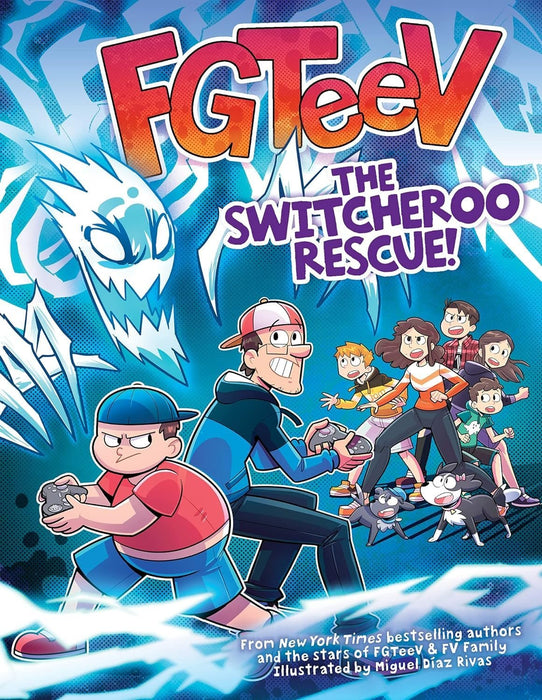 FGTeeV Series 4 Books Set (Hardcover Edition) - Into the Game!, Saves the World!, The Switcheroo Rescue!, Out of Time!