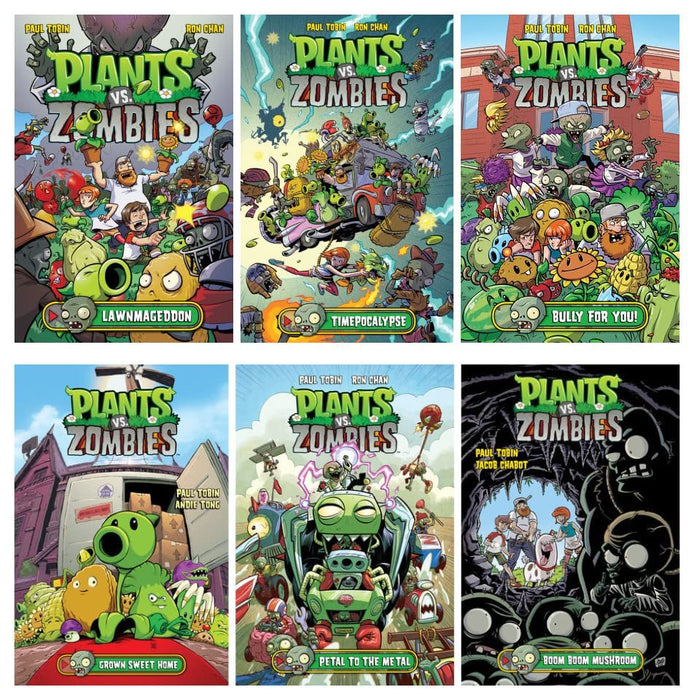 NEW! Plants vs. Zombies Series 6 Books Set (Volume #1 - #6)