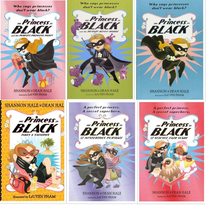 The Princess in Black 6 Book Set Action & Adventure, Humor & Funny Stories