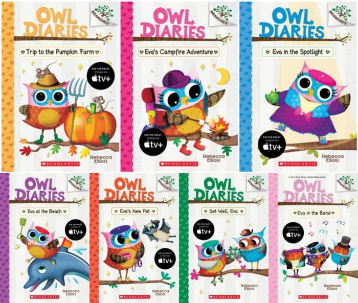 Owl Diaries 7 Books Collection Set (Book #11 - Book #17)