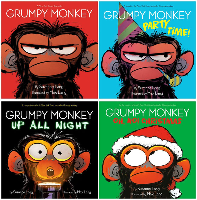 Grumpy Monkey Series 4 Books Set (Hardcover)