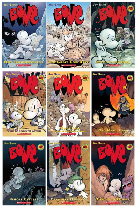 Bone Series 9 Books Set (Book #1 - #9) - Graphic Novel