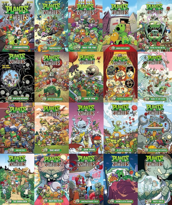 Plants vs. Zombies Series Total 20 Books Set: Volume 1 - Volume 20 (Hardcover)