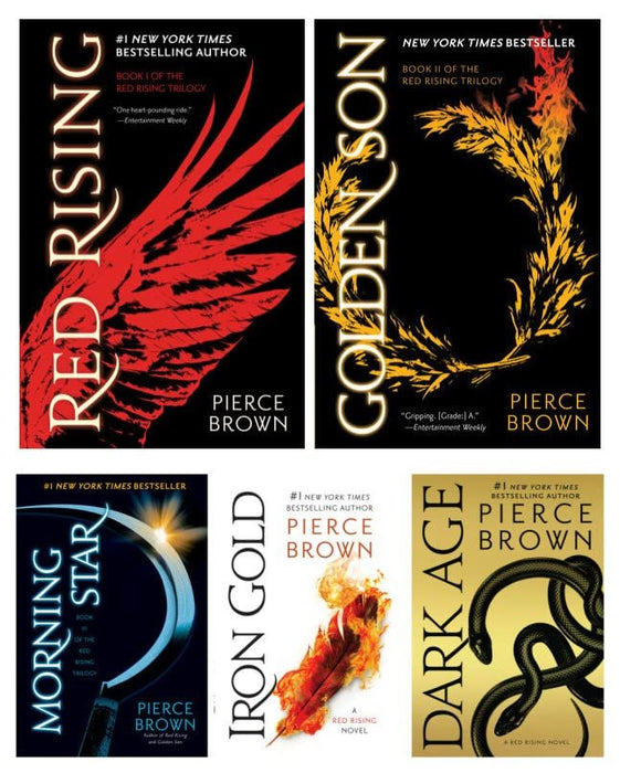 Red Rising Series 5 Books Set by Pierce Brown (Paperback Edition)