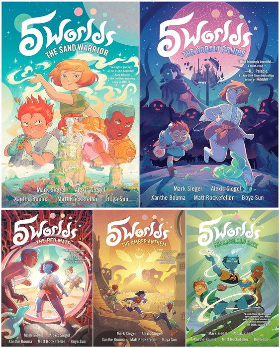 NEW! 5 Worlds Series Books Set (5 Books)