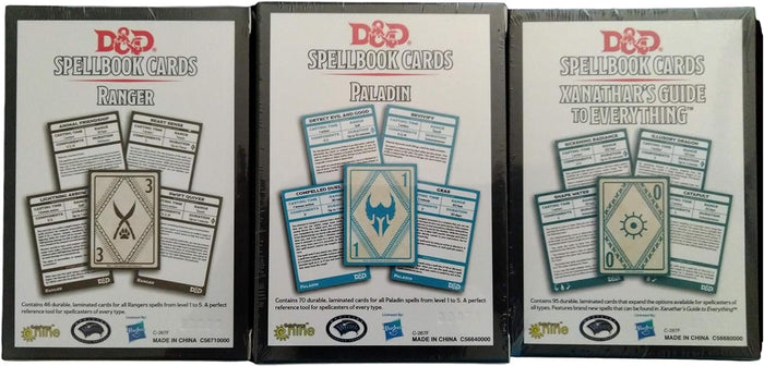 Dungeons and Dragons Spellbook Cards Bundle (8 Items): Cleric, Druid, Bard, Martial Powers & Races, Paladin, Ranger, Arcane, and Xanathar's Guide to Everything Decks (945 Total Cards)