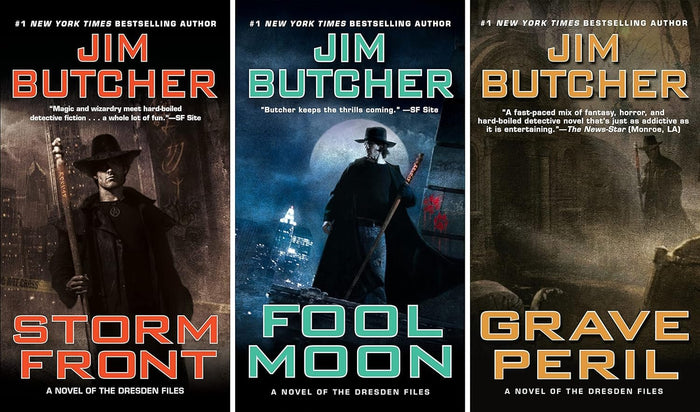 The Dresden Files by Jim Butcher, Complete Series Set (Books 1-17)