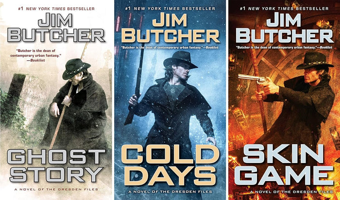 The Dresden Files by Jim Butcher, Complete Series Set (Books 1-17)