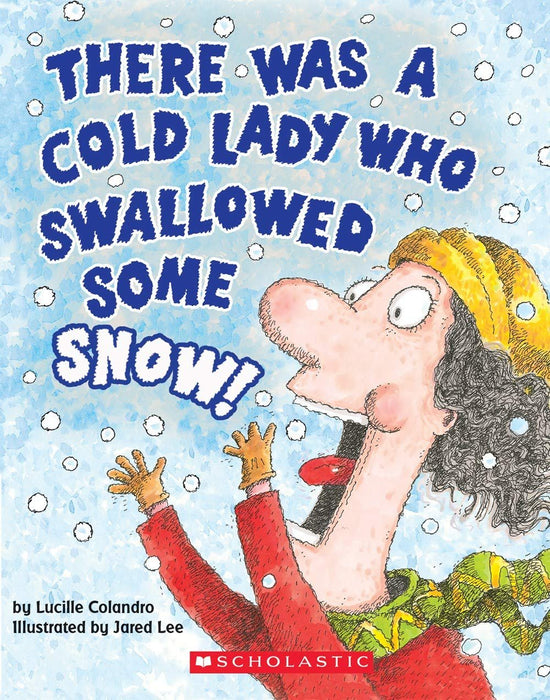 NEW COLLECTION! 'There Was an Old Lady Who Swallowed' Books Set (7 Board Books) - Swallowed a Birthday Cake, Bat, Bell, Some Snow, Fly, Chick, Cow