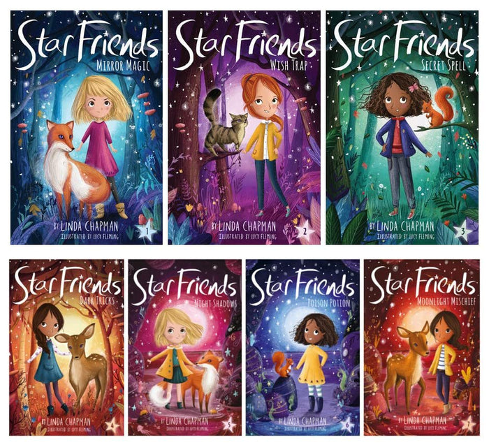 NEW SET! Star Friends Series 7 Books Set (Mirror Magic, Wish Trap, Secret Spell, Dark Tricks, Night Shade, Poison Potion& Moonlight Mischief)