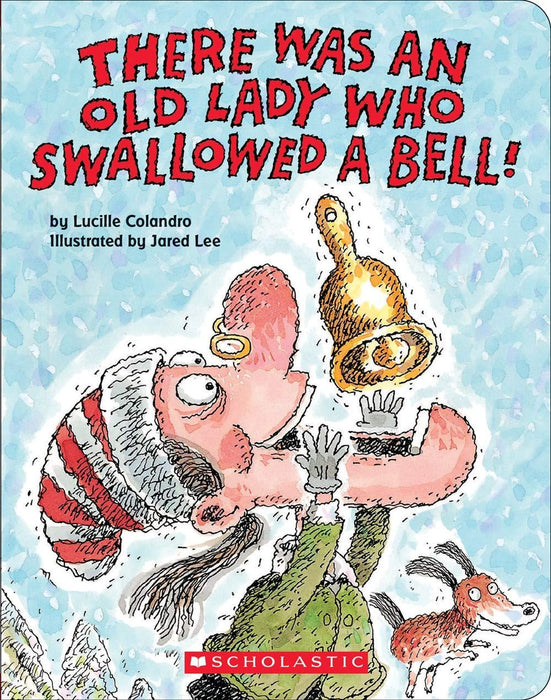 NEW COLLECTION! 'There Was an Old Lady Who Swallowed' Books Set (7 Board Books) - Swallowed a Birthday Cake, Bat, Bell, Some Snow, Fly, Chick, Cow