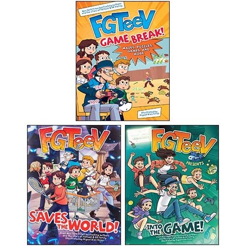 FGTeeV 3 Books Collection Set (FGTeeV Saves the World!, FGTeeV: Game Break!, FGTeeV Presents: Into the Game!)