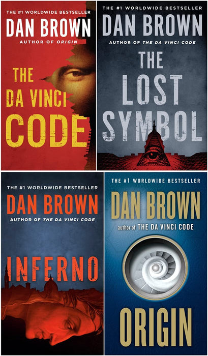 Robert Langdon Series 4 Books Set: The Da Vinci Code, The Lost Symbol, Inferno, Origin (Mass Market Paperback)