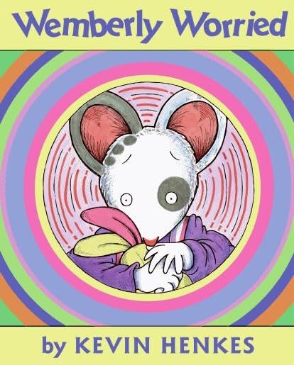 Kevin Henkes Set of 4 Picture Books (Chrysanthemum ~ Wembley Worried ~ Chester's Way ~ Sheila Rae, The Brave)