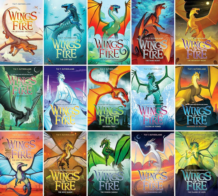 Wings of Fire Series Total 15 Books Set (Book 1 - Book 15) - Paperback Edition