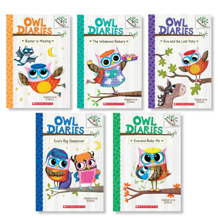 Owl Diaries Five Branches Books Collection Set ( Books 6- 10 )