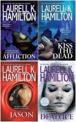 Anita Blake Vampire Hunter Series 4 Books Set (#21 - #24): Affliction, Kiss the Dead, Jason, Dead Ice