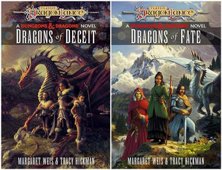 Dragonlance Destinies 2 Books Set - Dragons of Deceit & Dragons of Fate (Hardcover Edition)