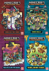 Minecraft Stonesword Saga Series 4 Books Set