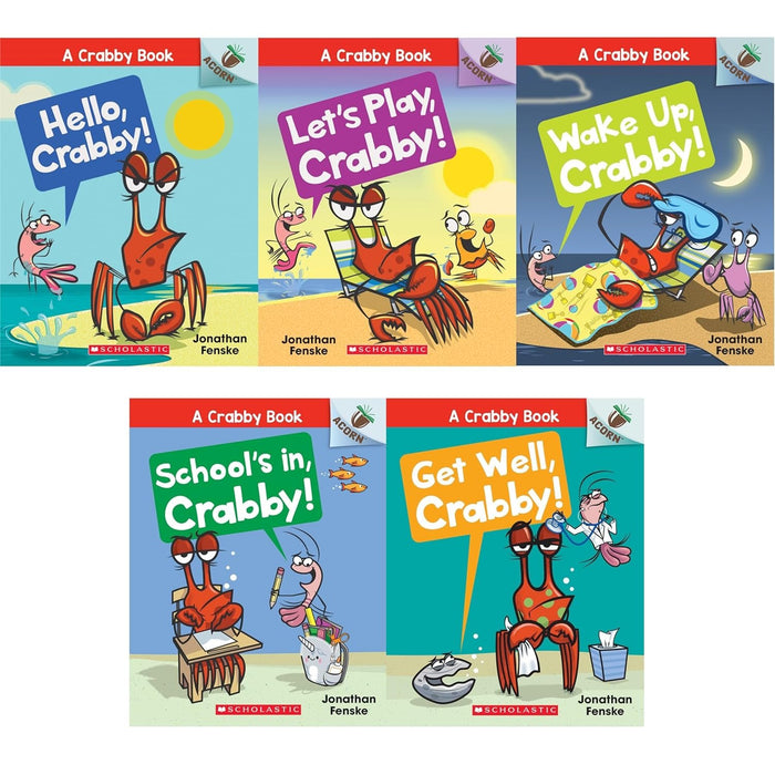 NEW SET! 'A Crabby Book' Series 5 Books Set (5 Acorn Books)