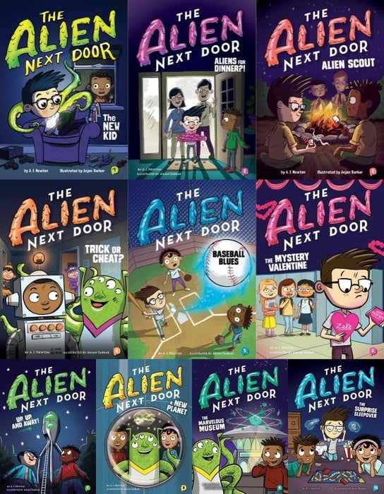 The Alien Next Door Series Total 10 Books Set (Paperback)