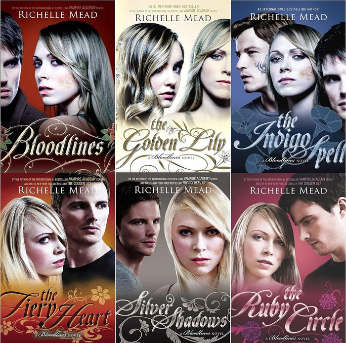 Richelle Mead Bloodlines 6 Books Collection Set (Bloodlines, The Golden Lily, The Indigo Spell, The Fiery Heart, Silver Shadows, The Ruby Circle)